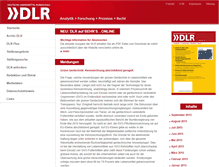 Tablet Screenshot of dlr-online.de